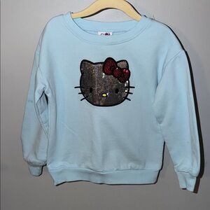 Hello Kitty Sequin Light Blue Sweatshirt
